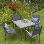 Milano 4 Seater Set With Sling Armchairs