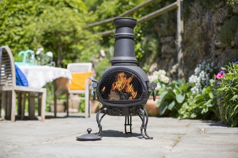 Leon Mesh Steel Chimenea Medium - Thetford Garden Centre