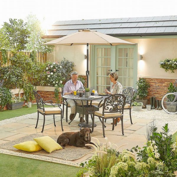 Nova - Cotswold 4 Seat Round Dining Set - Image 2