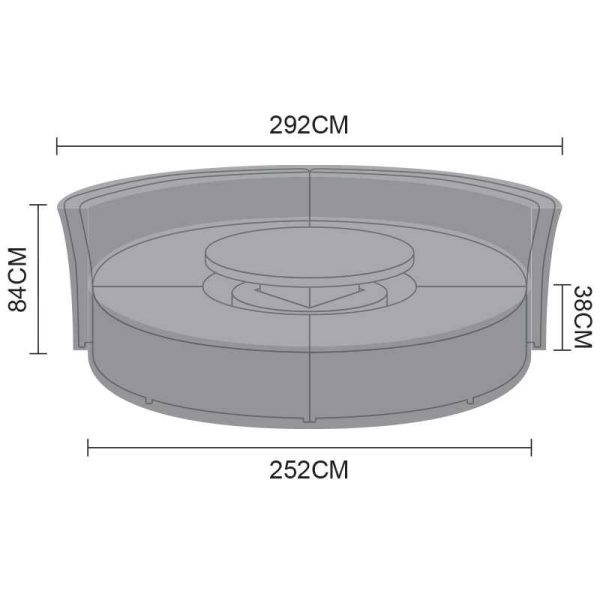 Windsor Sofa Daybed With Rising Table - Image 2