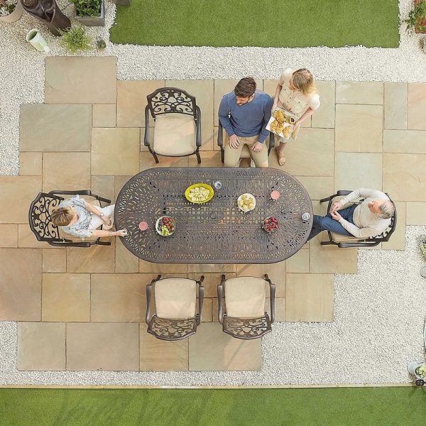 N18340-gallery-07.jpg Nova - Cotswold 6 Seat Oval Dining Set - Image 3