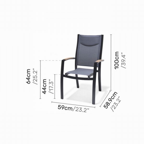 Panama stacking armchair (1).jpg Panama 8 Seater Dining Set - Image 4