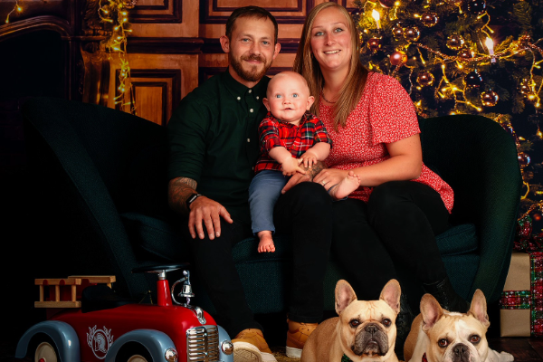 Christmas family portrait