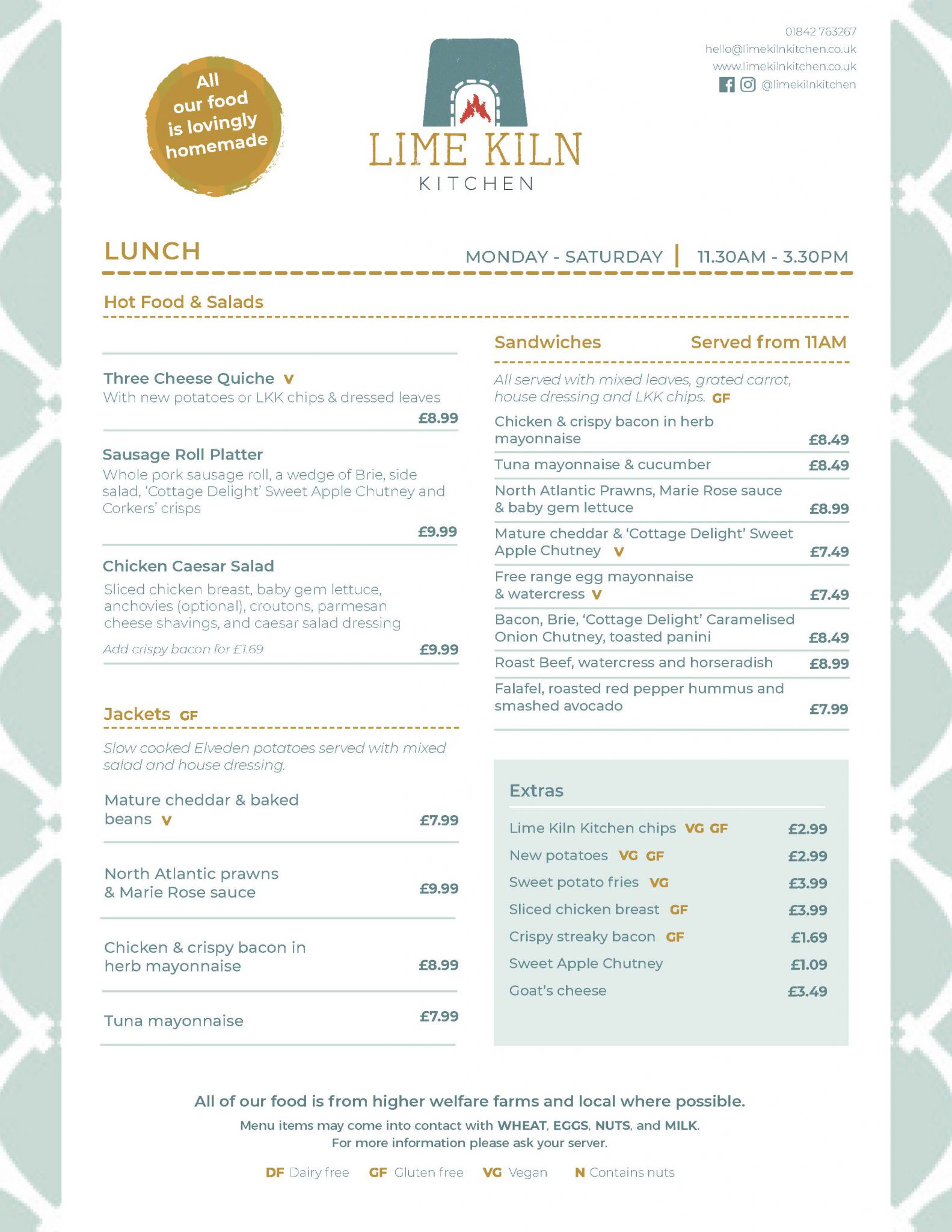 Lime Kiln Kitchens Sunday Roasts are back! Thetford Garden Centre