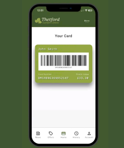 Thetford Garden Centre Loyalty App