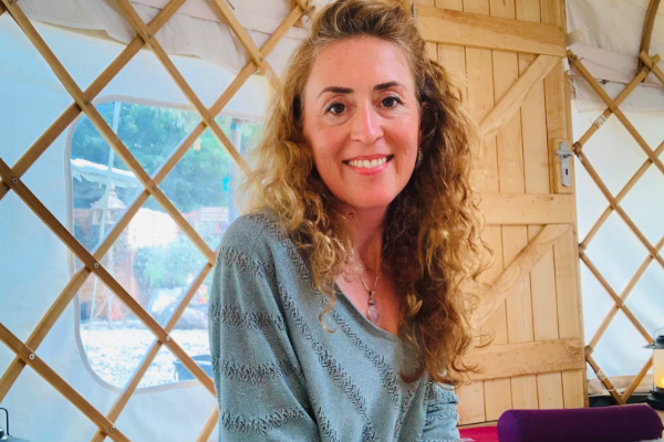 Picture of woman in yurt